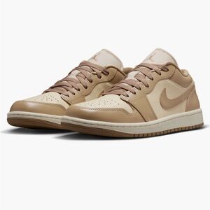 Nike Women's Air Jordans in Cream and Brown